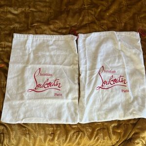 Guaranteed authentic Christian Louboutin dust bags. Quantity 2. 15” X 11”